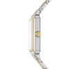 Thumbnail Image 3 of Ladies’ Fossil Raquel Two-Tone IP Watch with Rectangle Black Dial and Charm Bracelet Box Set (Model: ES5376SET)