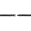 Thumbnail Image 3 of 6.0mm Satin Pyramid Link Bracelet in Solid Stainless Steel with Black Ion Plate - 8.25”