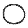 Thumbnail Image 4 of 6.0mm Satin Pyramid Link Bracelet in Solid Stainless Steel with Black Ion Plate - 8.25”