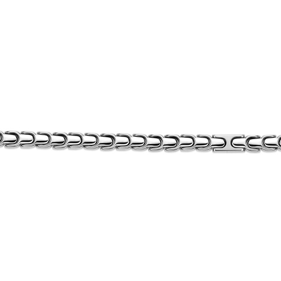 8.0mm U-Link Chain Bracelet in Solid Stainless Steel - 8.25"