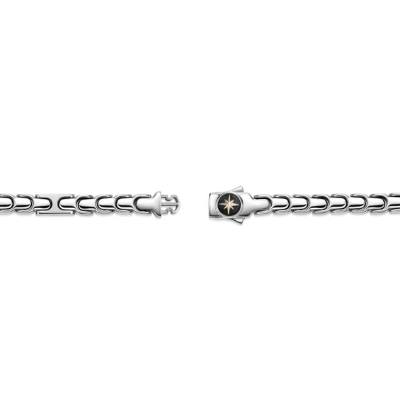 8.0mm U-Link Chain Bracelet in Solid Stainless Steel - 8.25"