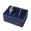 Thumbnail Image 4 of Ladies’ Fossil Carlie Rose-Tone IP Watch with Grey Dial and Crystal Tennis Bracelet Box Set (Model: ES5378SET)