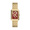 Thumbnail Image 1 of Ladies’ Fossil Raquel Crystal Accent Gold-Tone IP Watch with Rectangular Red Snake Dial (Model: ES5379)
