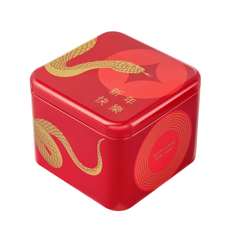 Main Image 5 of Ladies’ Fossil Raquel Crystal Accent Gold-Tone IP Watch with Rectangular Red Snake Dial (Model: ES5379)