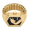 Thumbnail Image 3 of Ladies’ Fossil Gold-Tone IP Ring Watch with Hexagonal Black Snake Dial (Model: ES5382)
