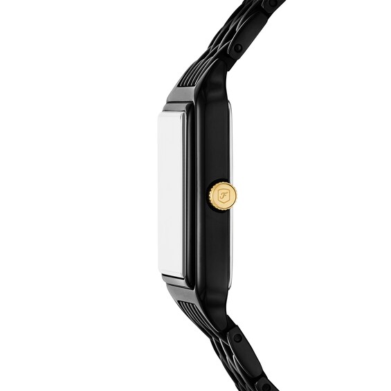Ladies' Fossil Raquel Black IP Watch with Rectangular Black Dial (Model: Es5385)