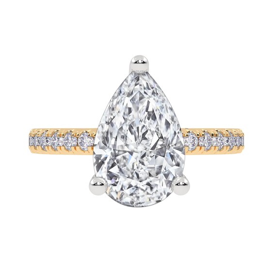 2-1/4 CT. T.w. Pear-Shaped Certified Lab-Grown Diamond Engagement Ring in 14K Gold (I/Si2)