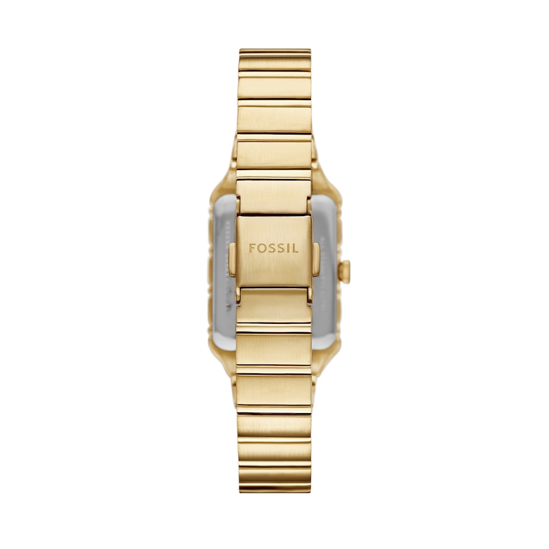 Main Image 2 of Ladies' Fossil Raquel Gold-Tone IP Watch with Rectangular Gold-Toned Dial (Model: ES5389)