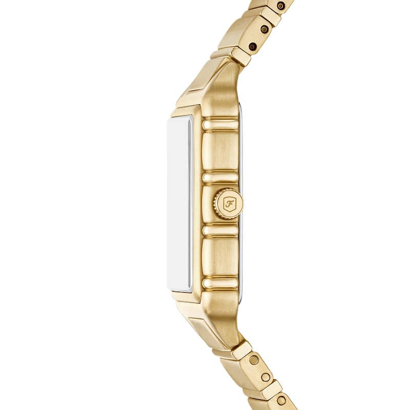 Main Image 3 of Ladies' Fossil Raquel Gold-Tone IP Watch with Rectangular Gold-Toned Dial (Model: ES5389)