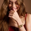 Thumbnail Image 4 of Ladies' Fossil Raquel Gold-Tone IP Watch with Rectangular Gold-Toned Dial (Model: ES5389)