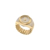 Thumbnail Image 1 of Ladies' Fossil Crystal Gold-Tone IP Ring Watch with Gold-Toned Dial (Model: ES5392)
