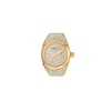 Thumbnail Image 2 of Ladies' Fossil Crystal Gold-Tone IP Ring Watch with Gold-Toned Dial (Model: ES5392)