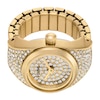 Thumbnail Image 3 of Ladies' Fossil Crystal Gold-Tone IP Ring Watch with Gold-Toned Dial (Model: ES5392)