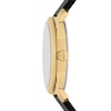 Thumbnail Image 3 of Men’s Fossil Machine Gold-Tone IP Black Leather Strap Watch with Black Sunray Snake Dial (Model: FS6082)