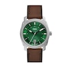 Thumbnail Image 1 of Men’s Fossil Machine Brown Leather Strap Watch with Green Dial (Model: FS6085)