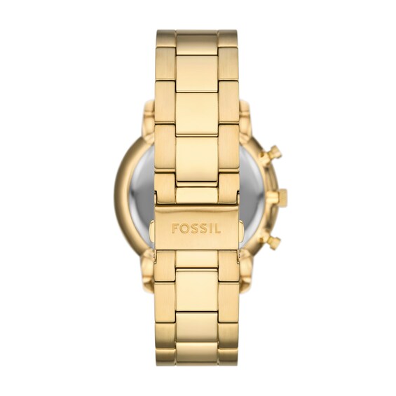 Menâs Fossil Neutra Gold-Tone IP Chronograph Watch with Black Sunray Dial (Model: Fs6093)