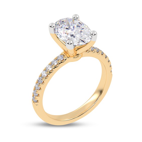 2-1/4 CT. T.w. Oval Certified Lab-Grown Diamond Engagement Ring in 14K Gold (I/Si2)
