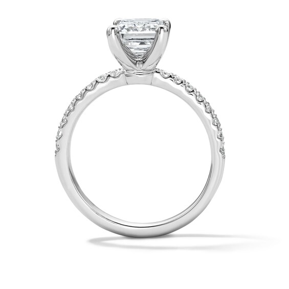 2-1/4 CT. T.w. Emerald-Cut Certified Lab-Grown Diamond Engagement Ring in 14K White Gold (F/Vs2)