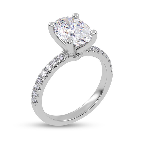 2-1/4 CT. T.w. Oval Certified Lab-Grown Diamond Engagement Ring in 14K White Gold (I/Si2)