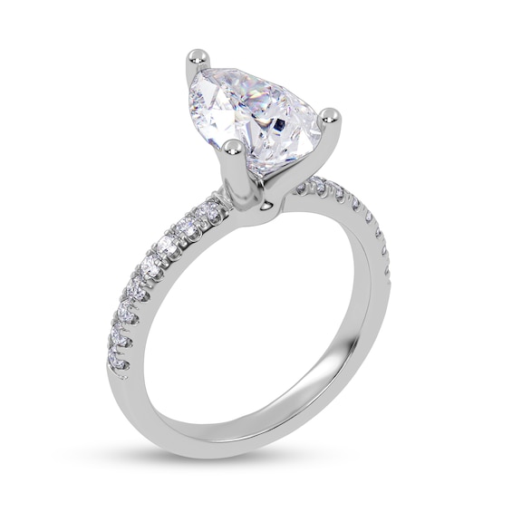 2-1/4 CT. T.w. Pear-Shaped Certified Lab-Grown Diamond Engagement Ring in 14K White Gold (I/Si2)