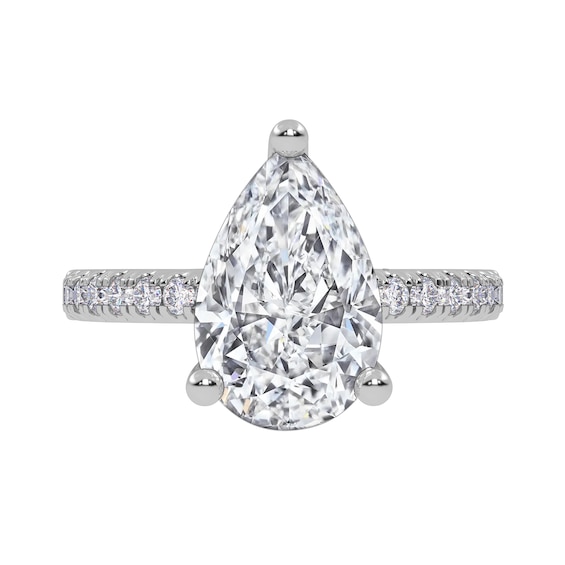 2-1/4 CT. T.w. Pear-Shaped Certified Lab-Grown Diamond Engagement Ring in 14K White Gold (I/Si2)