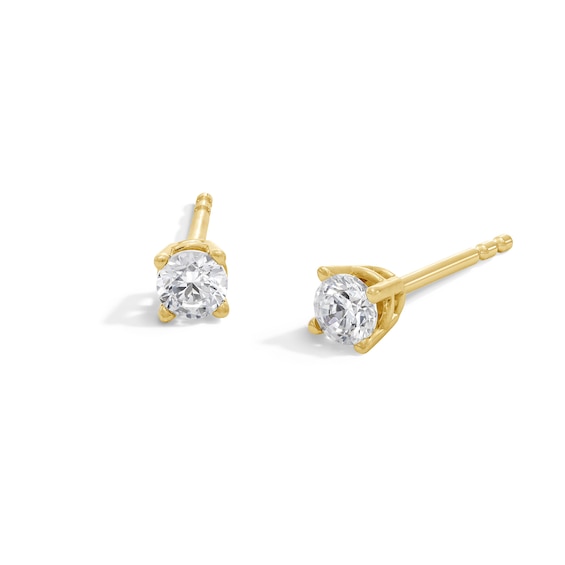 1/5 CT. T.w. Diamond Solitaire Stud Earrings in 14K Gold (J/I3)