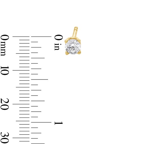 1/5 CT. T.w. Diamond Solitaire Stud Earrings in 14K Gold (J/I3)