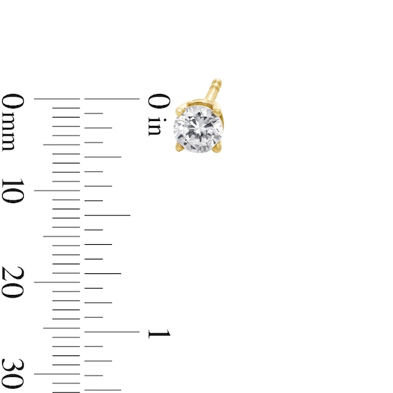 3/8 CT. T.w. Diamond Solitaire Stud Earrings in 14K Gold (J/I3)
