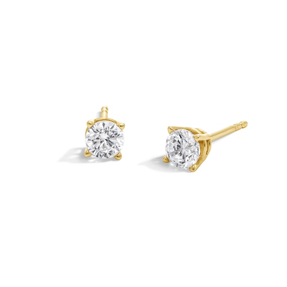 1/2 CT. T.w. Diamond Solitaire Stud Earrings in 14K Gold (J/I3)