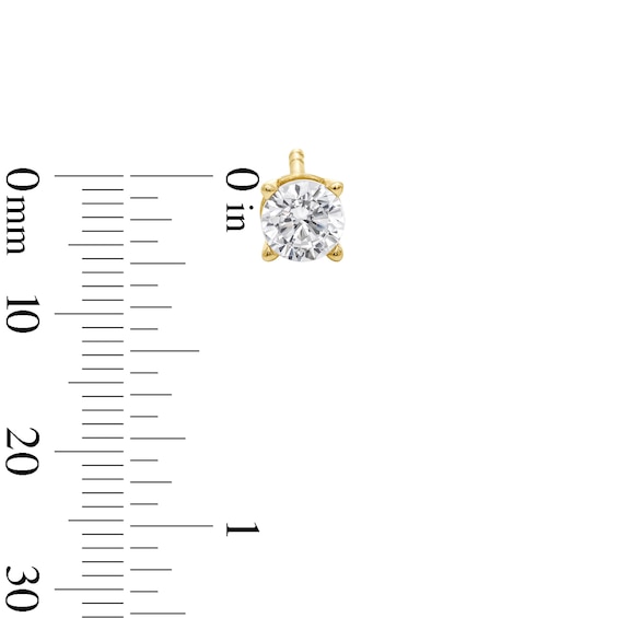 1/2 CT. T.w. Diamond Solitaire Stud Earrings in 14K Gold (J/I3)