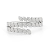Thumbnail Image 1 of 1/4 CT. T.W. Marquise-Shaped Multi-Diamond Spiral Ring in Sterling Silver