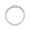 Thumbnail Image 3 of 1/4 CT. T.W. Marquise-Shaped Multi-Diamond Spiral Ring in Sterling Silver