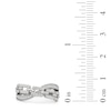 Thumbnail Image 3 of 1/3 CT. T.W. Diamond Chain Link Crossover Ring in Sterling Silver