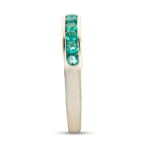 Emerald Channel-Set Band in 14K Gold
