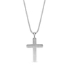 Thumbnail Image 3 of Onyx Cross Pendant in Sterling Silver - 24"