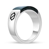 Thumbnail Image 3 of Rectangular Green Malachite Inlay Ring in Sterling Silver