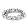 Thumbnail Image 1 of 3-1/3 CT. T.W. Oval Certified Diamond Eternity Band in 14K White Gold (I/SI2) - Size 8