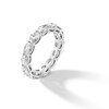 Thumbnail Image 3 of 3-1/3 CT. T.W. Oval Certified Diamond Eternity Band in 14K White Gold (I/SI2) - Size 7