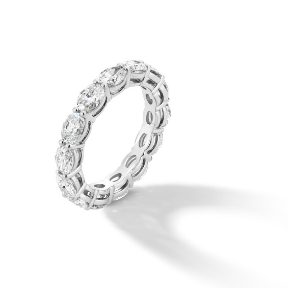 3-1/3 CT. T.w. Oval Certified Diamond Eternity Band in 14K White Gold (I/Si2