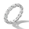 Thumbnail Image 3 of 3 CT. T.W. Oval Certified Diamond Eternity Band in 14K White Gold (I/SI2) - Size 6