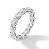 Thumbnail Image 3 of 3 CT. T.W. Oval Certified Diamond Eternity Band in 14K White Gold (I/SI2) - Size 5