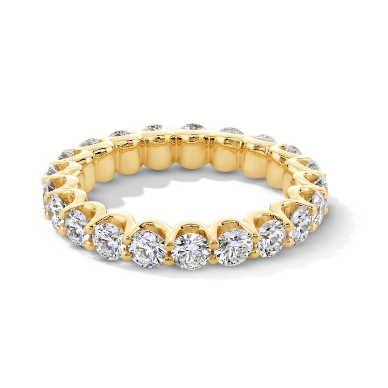 Main Image 1 of 3 CT. T.W. Certified Diamond Scallop Eternity Band in 14K Gold (I/SI2) - Size 8