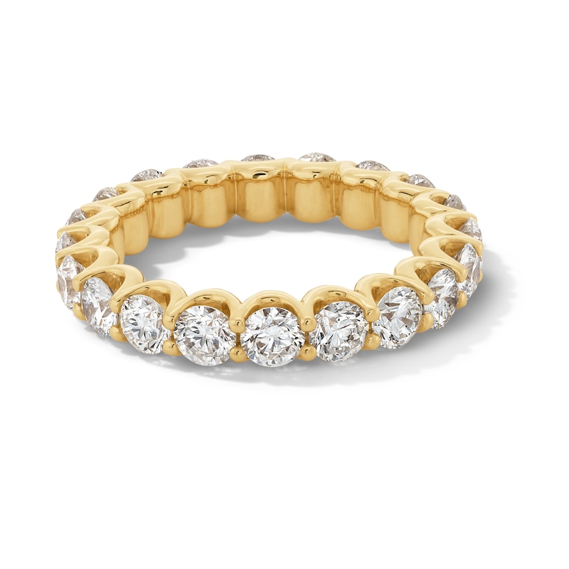 Main Image 1 of 3 CT. T.W. Certified Diamond Scallop Eternity Band in 14K Gold (I/SI2) - Size 7