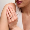 Thumbnail Image 2 of 3 CT. T.W. Certified Diamond Scallop Eternity Band in 14K Gold (I/SI2) - Size 7