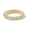 Thumbnail Image 1 of 2-7/8 CT. T.W. Certified Diamond Scallop Eternity Band in 14K Gold (I/SI2) - Size 6