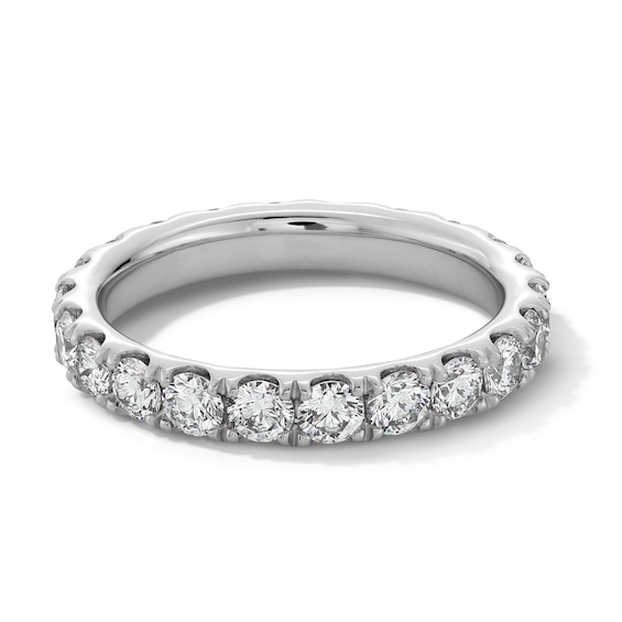 2 CT. T.w. Certified Diamond Eternity Band in 14K White Gold (I/Si2) - Size 7