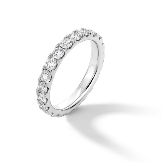 2 CT. T.w. Certified Diamond Eternity Band in 14K White Gold (I/Si2) - Size 7