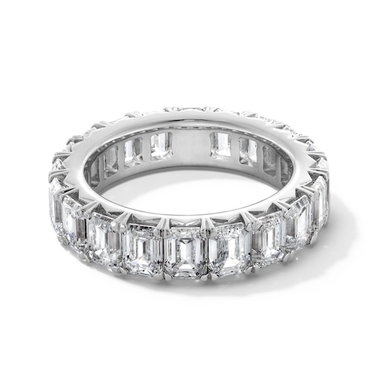 7-3/4 CT. T.w. Emerald-Cut Certified Lab-Grown Diamond Eternity Band in 14K White Gold (F/Vs2) - Size 8