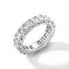 Thumbnail Image 3 of 7-3/4 CT. T.W. Emerald-Cut Certified Lab-Grown Diamond Eternity Band in 14K White Gold (F/VS2) - Size 8