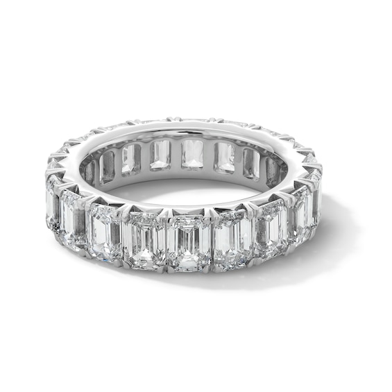 7-1/3 CT. T.w. Emerald-Cut Certified Lab-Grown Diamond Eternity Band in 14K White Gold (F/Vs2) - Size 7